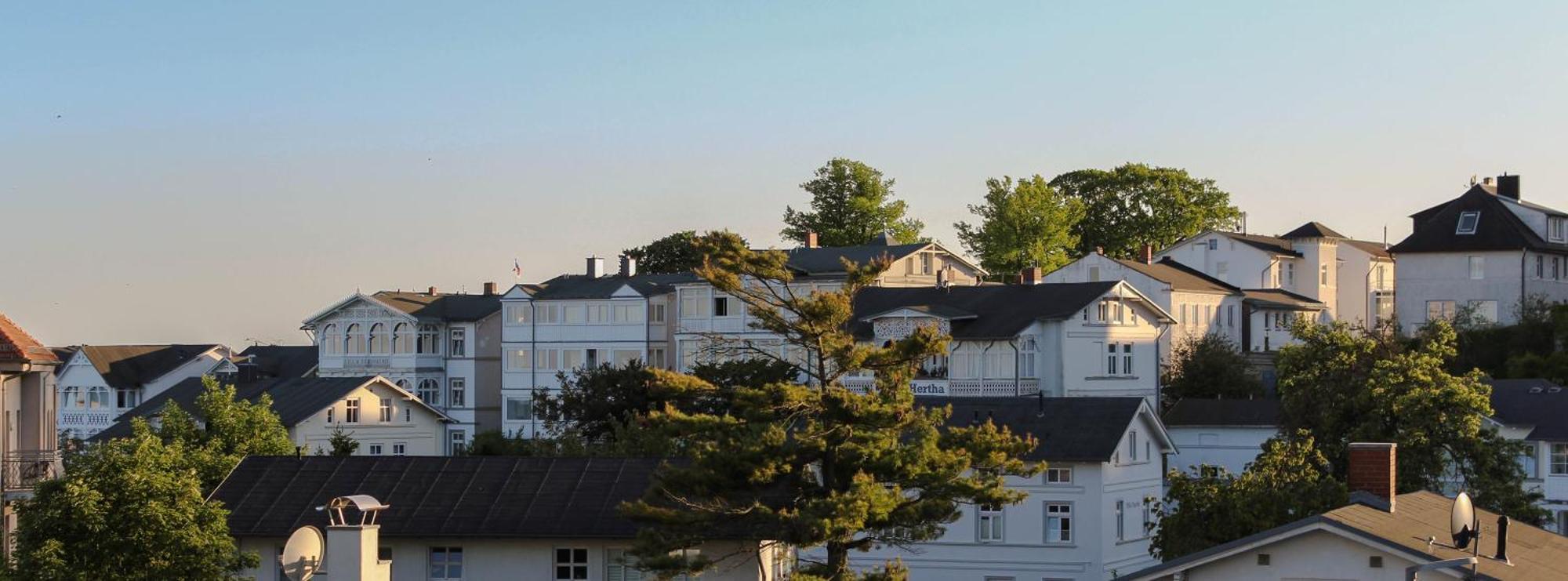 Villa Fernsicht - Wohnung Nr 1 - Mit Meerblick 사스니츠 외부 사진
