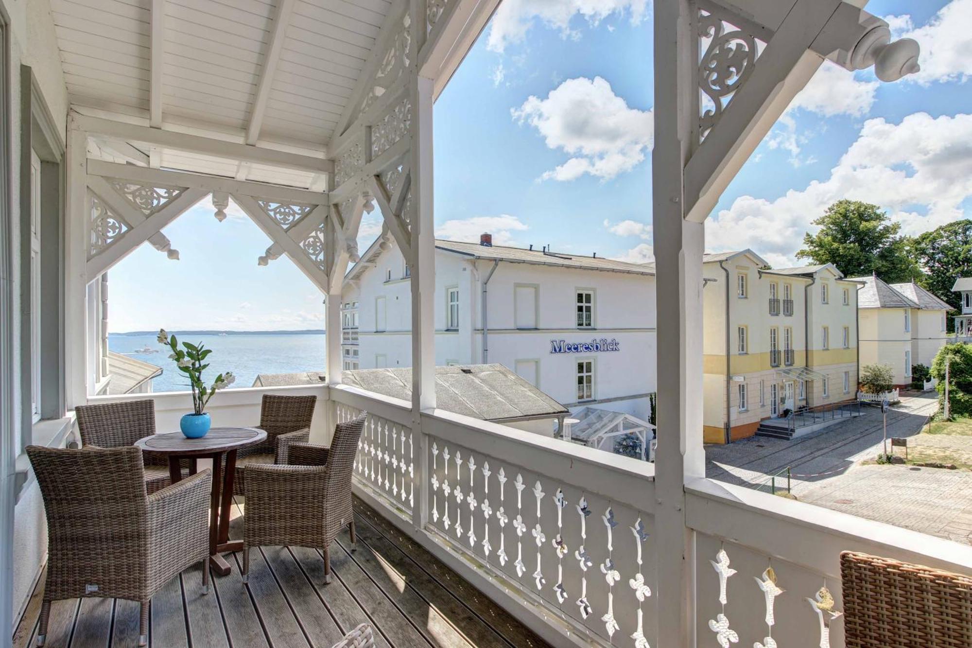 Villa Fernsicht - Wohnung Nr 1 - Mit Meerblick 사스니츠 외부 사진