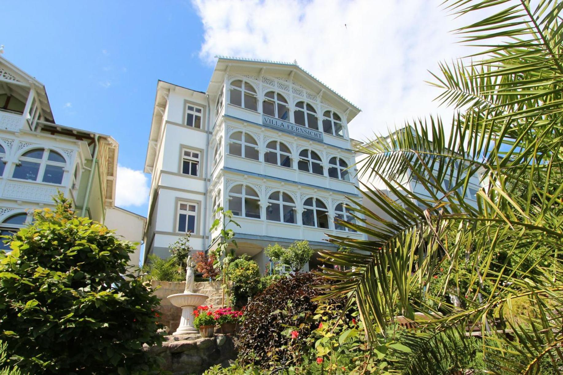 Villa Fernsicht - Wohnung Nr 1 - Mit Meerblick 사스니츠 외부 사진